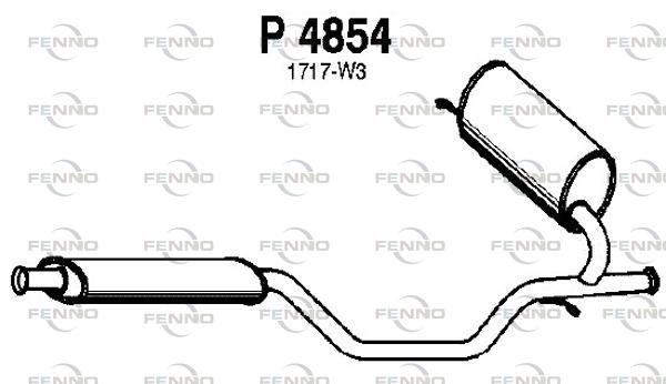 Tłumik środkowy FENNO P4854
