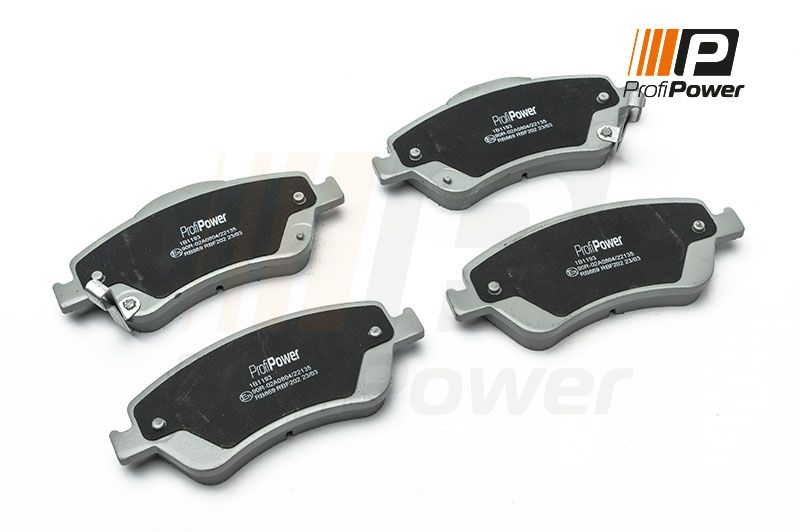 Levně Sada brzdových destiček, kotoučová brzda ProfiPower 1B1193