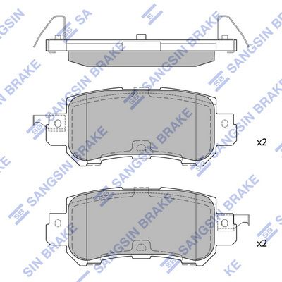 set placute frana,frana disc HI-Q SP1672