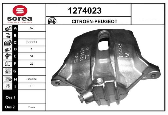 ETRIER DE FREIN - CITROEN / AV