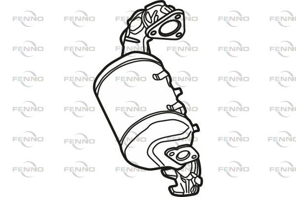 Filtr sadzy / filtr cząstek stałych, układ wydechowy FENNO P8858DPF