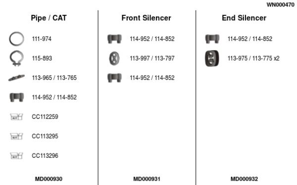Układ wydechowy FA1 WN000470