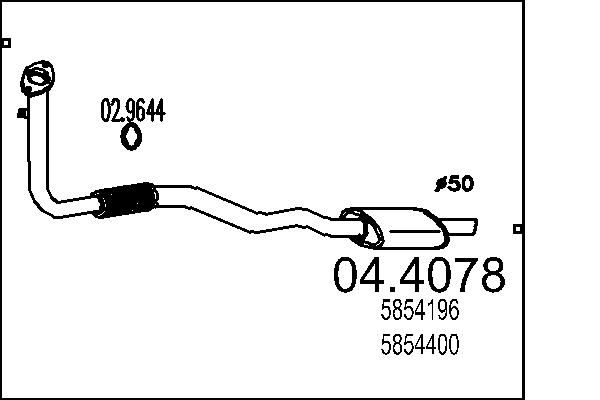 Katalizator MTS 93173351