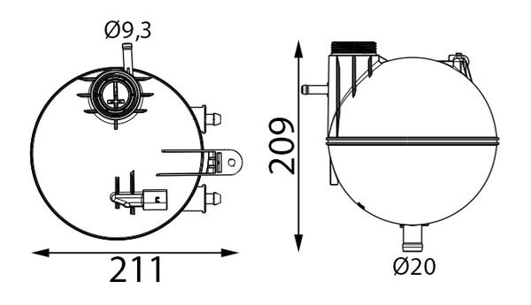Vase d'expansion, liquide de refroidissement