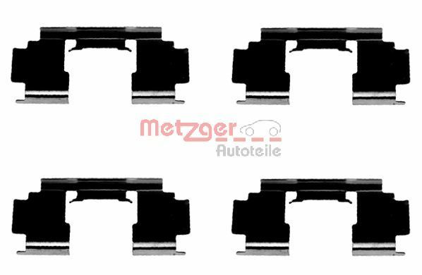 Set accesorii, placute frana METZGER 109-1276