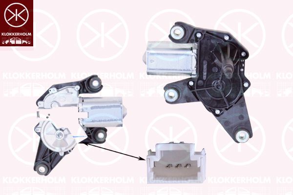 Silnik wycieraczek KLOKKERHOLM 60417170