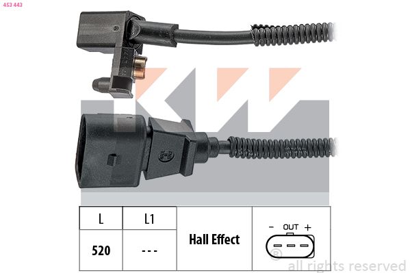Generátor impulsů, klikový hřídel KW 453 443