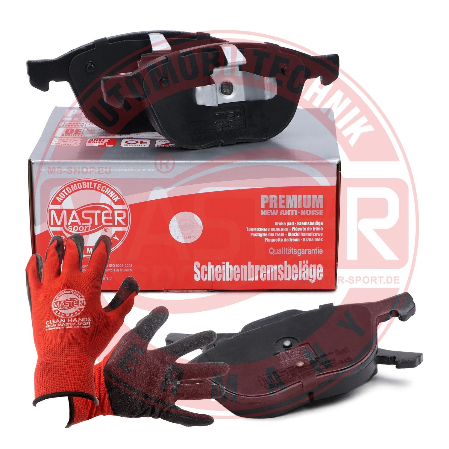 Zestaw klocków hamulcowych, hamulce tarczowe MASTER-SPORT GERMANY 13046071932N-SET-MSP