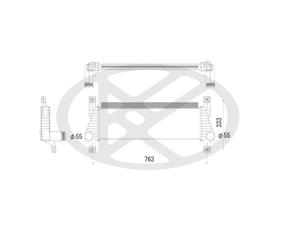 Intercooler, compresor KOYORAD IA320117