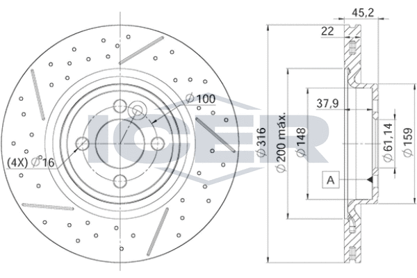 Tarcza hamulcowa ICER 78BD9066-2