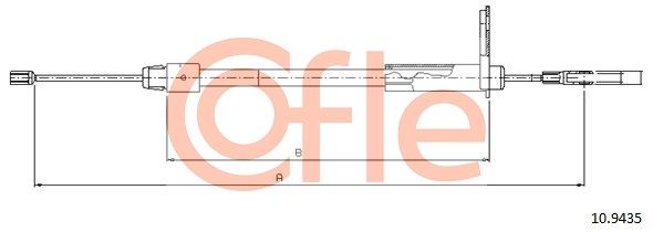 Cięgło, hamulec postojowy COFLE 92.10.9435