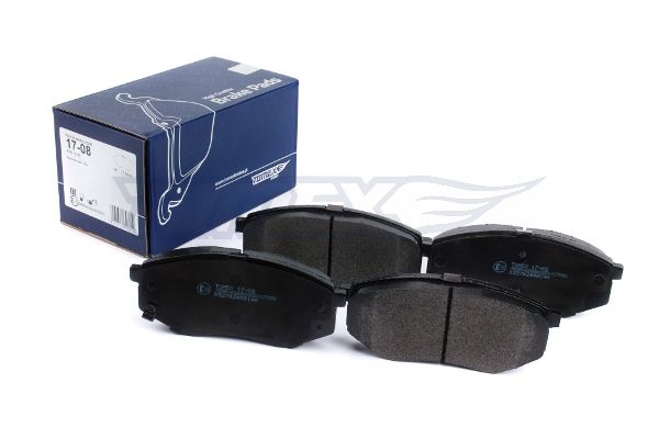 Levně Sada brzdových destiček, kotoučová brzda TOMEX Brakes 17-08