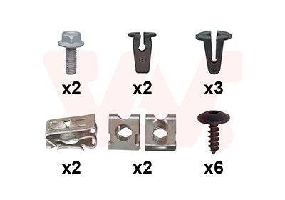 Set montaj, aripa laterala VAN WEZEL 4939796