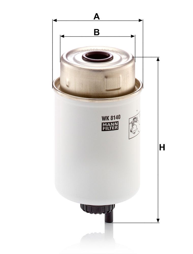 Levně Palivový filtr MANN-FILTER WK 8140