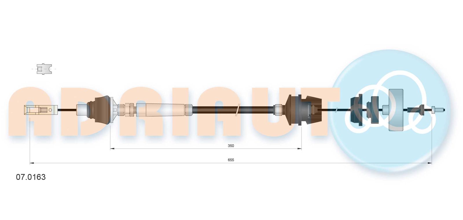 Cablu ambreiaj ADRIAUTO 07.0163