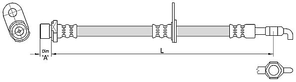 Furtun frana METZGER 4110285
