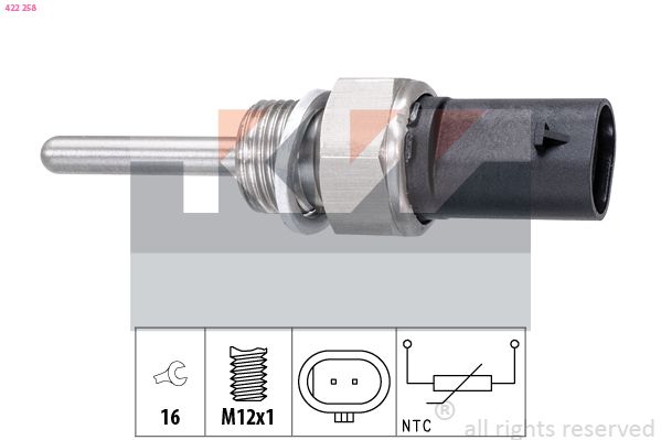 czujnik, temperatura spalin KW 422 258