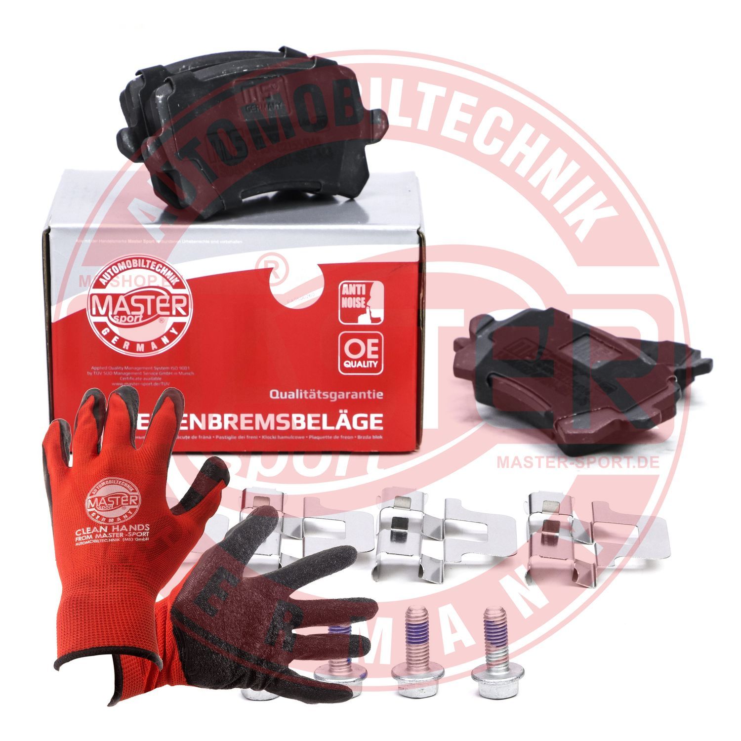 Zestaw klocków hamulcowych, hamulce tarczowe MASTER-SPORT GERMANY 13046027492N-SET-MSP