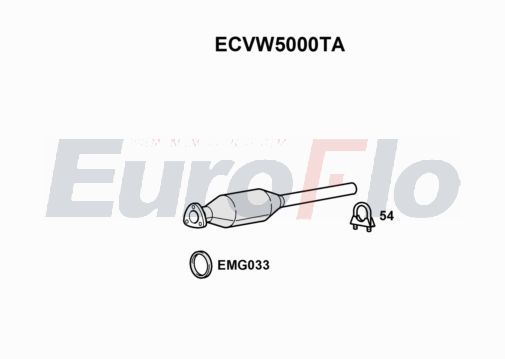 Katalizator EUROFLO ECVW5000TA