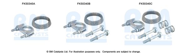 Zestaw montażowy, rura wydechowa BM CATALYSTS FK50340