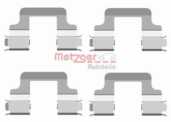 Set accesorii, placute frana METZGER 109-1679