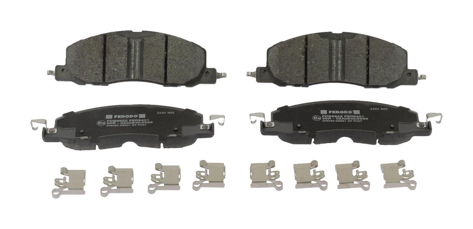 set placute frana,frana disc FERODO PREMIER ECO FRICTION FDB5622