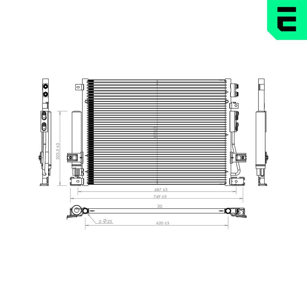 Condensator, climatizare ERA 667428