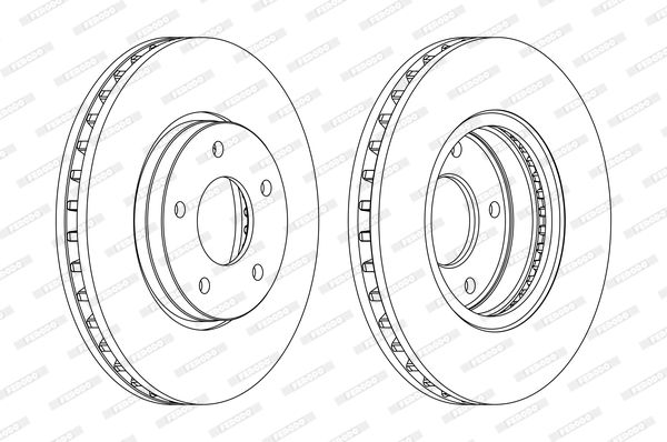 Tarcza hamulcowa FERODO DDF1069C