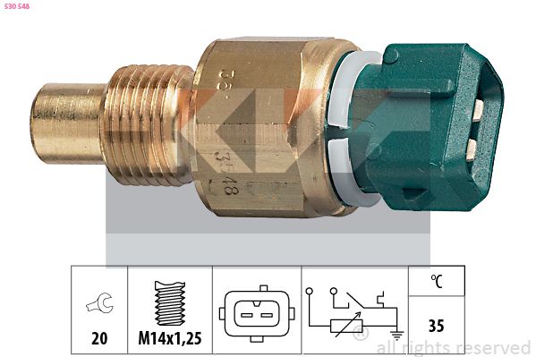 Czujnik, temperatura płynu chłodzącego KW 530 548