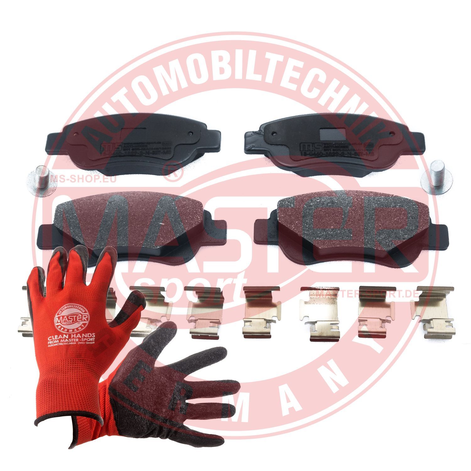 Zestaw klocków hamulcowych, hamulce tarczowe MASTER-SPORT GERMANY 13046038292N-SET-MSP