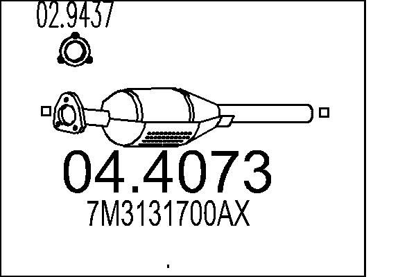 Katalizator MTS 7M3131700AX