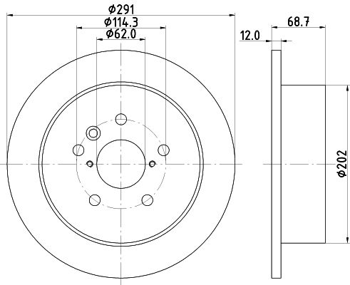 Tarcza hamulcowa MINTEX MDC1511