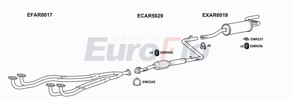 Układ wydechowy EUROFLO AR33171004
