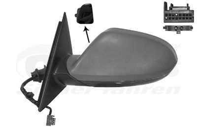 Levně Vnější zpětné zrcátko VAN WEZEL 0342827