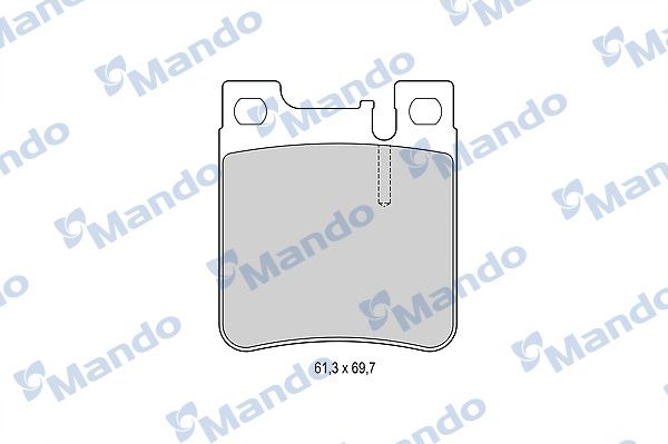 Zestaw klocków hamulcowych, hamulce tarczowe MANDO MBF015655
