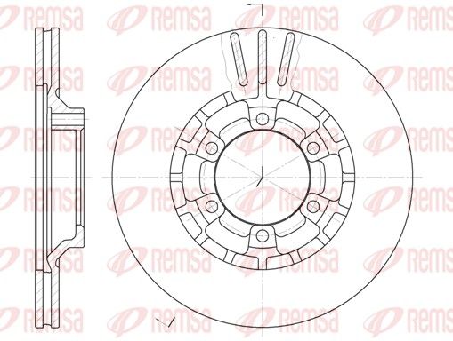 Tarcza hamulcowa REMSA 6464.10