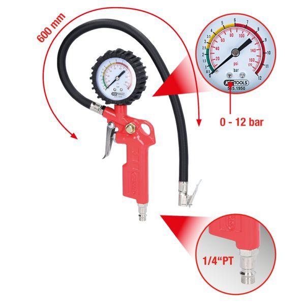Aparat de verificat/incarcat presiune aer roti KS TOOLS 515.1950