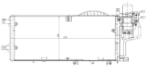 Condensator, climatizare MTR 13054684