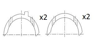 Podkładka dystansowa, wał korbowy FAI AUTOPARTS BT3016-STD