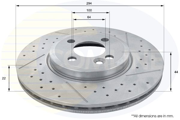 Tarcza hamulcowa COMLINE ADC1787V