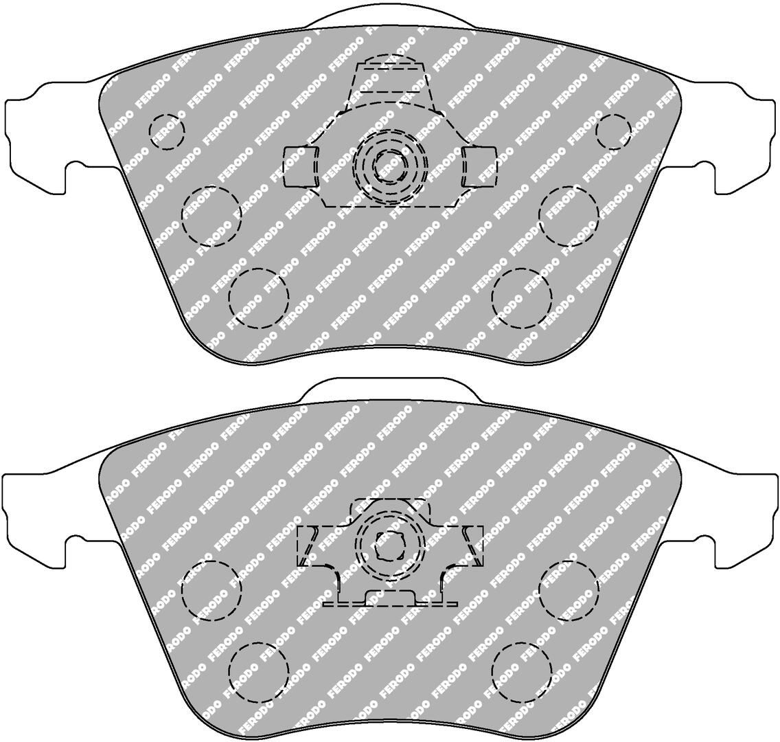 set placute frana,frana disc FERODO FDS1706