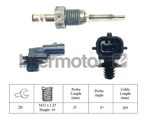 czujnik, temperatura spalin INTERMOTOR 27371