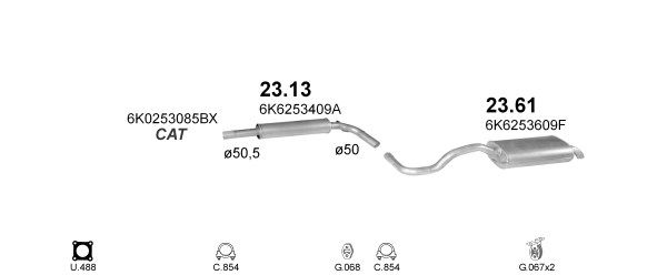 Układ wydechowy POLMO POLMO09671