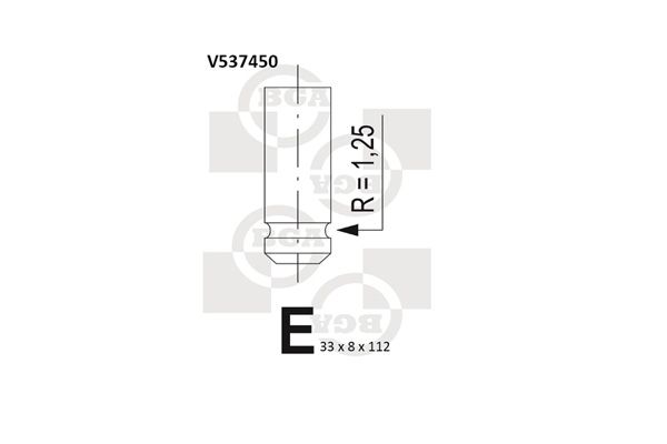 Zawór wydechowy BGA V537450