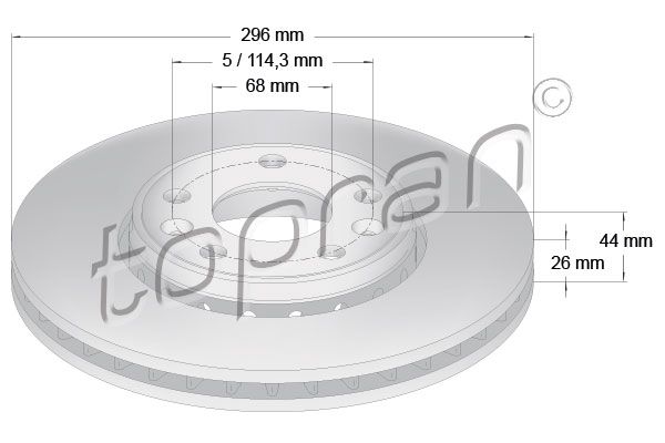 Tarcza hamulcowa TOPRAN 700 802