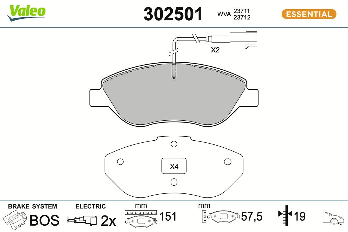 Комплект тормозных колодок, дисковый тормоз