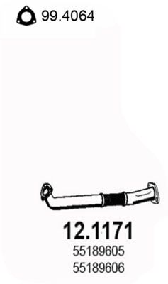 Rura wydechowa ASSO 12.1171