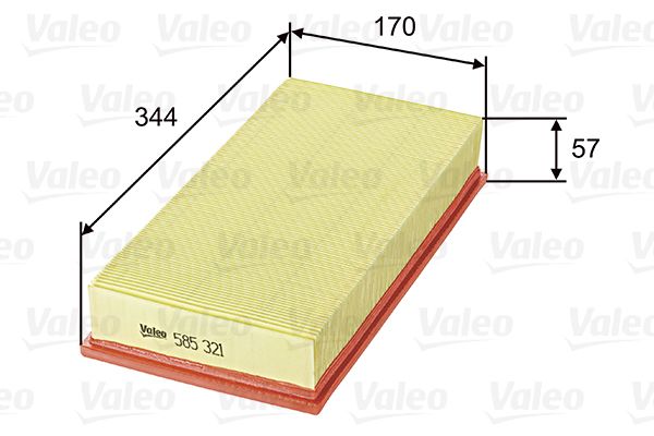 Vzduchový filter VALEO 585321