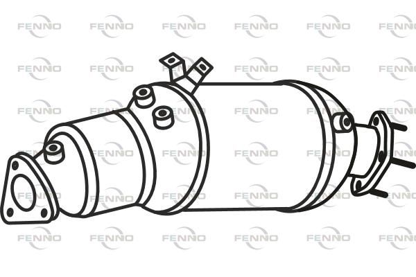 Filtr sadzy / filtr cząstek stałych, układ wydechowy FENNO 4F0254750BX