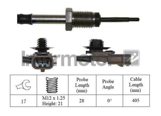 czujnik, temperatura spalin INTERMOTOR 27013
